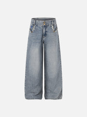 Aelfric Eden Washed Frayed Jeans