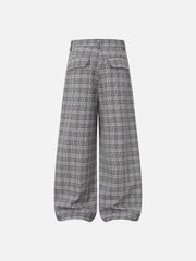 Aelfric Eden Plaid Pleated Baggy Pants