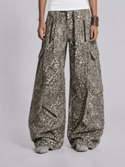 Aelfric Eden Leopard Baggy  Barrel Jeans
