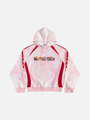 Aelfric Eden Oversized Color Blocking Floral Graphic Pullover Hoodie